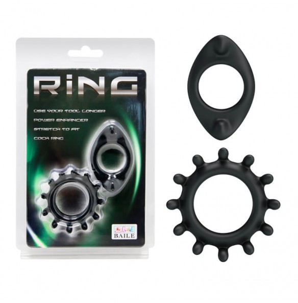 BAILE - Men's Delay Penis Ring (2Pcs)